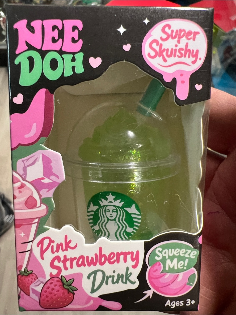 Super Skwishy Green Glitter Cup